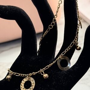 Elegant Gold-Tone ankle Chain Bracelet